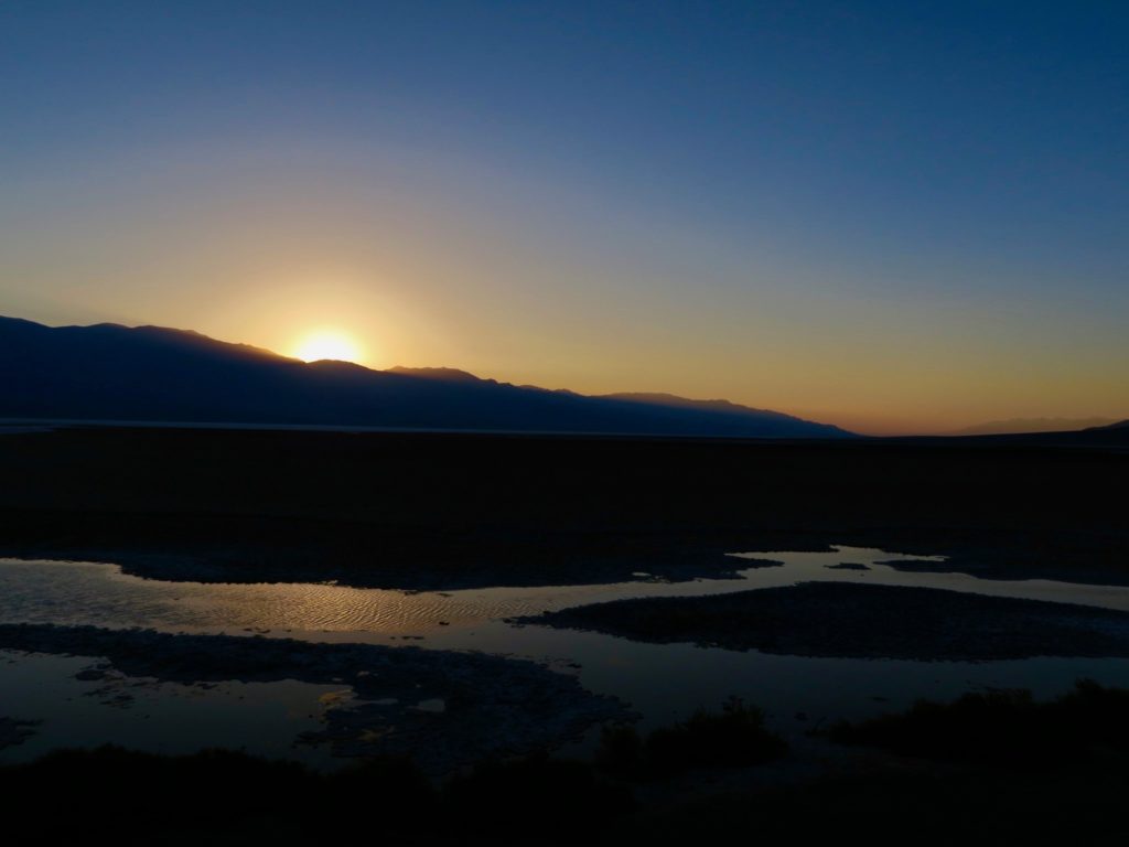 Coucher de soleil sur Death Valley