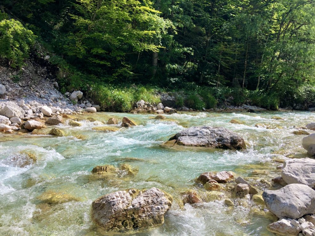 L’eau émeraude de la rivière Soča